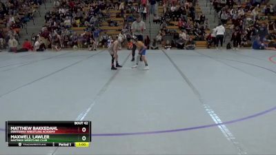 55 lbs Cons. Round 2 - Matthew Bakkedahl, Owatonna Wrestling Academy vs Maxwell Lawler, Hastings Wrestling Club