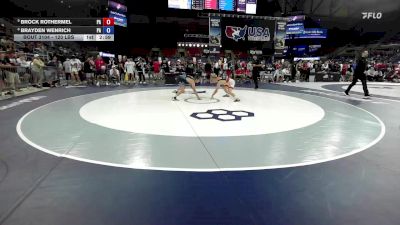 120 lbs Champ. Rd Of 16 - Brock Rothermel, PA vs Brayden Wenrich, PA