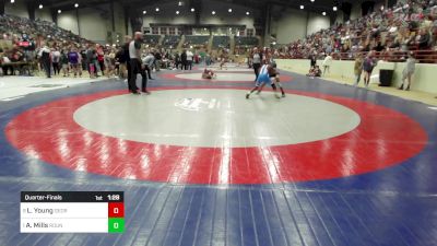 95 lbs Quarterfinal - Lukas Young, Georgia vs Ariah Mills, Roundtree Wrestling Academy