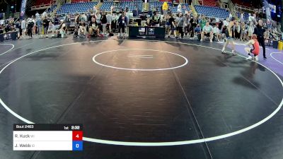 144 lbs Cons 32 #1 - Rhadei Kuck, WI vs Jackson Webb, ID