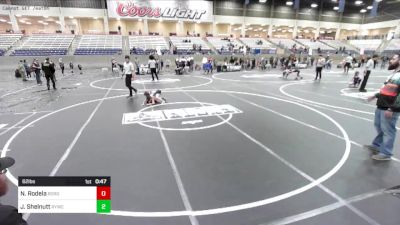 62 lbs Consi Of 4 - Nicholas Rodela, Borger Youth Wrestling vs James Shelnutt, Rywc