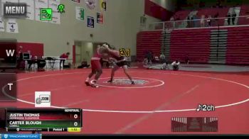220 lbs Semifinal - Carter Blough, Lowell vs Justin Thomas, Homewood Flossmoor