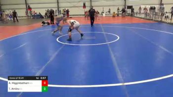 132 lbs Consolation - Aaron Higginbotham, WV vs TJ Arvizu, CA