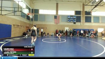 155lbs Cons. Round 4 - Lilian Hale, Wahkiakum (Girls) vs Laura Meyers, Hermiston (Girls)