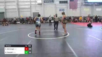 155 lbs Rr Rnd 3 - Shannon Workinger, FCA vs Kalayia Fawcett, Queens Of The North