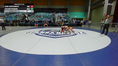 133 lbs Consi Of 8 #1 - Jake Castagneto, UNATT-Utah Valley vs Kolten Powers, Montana-Northern