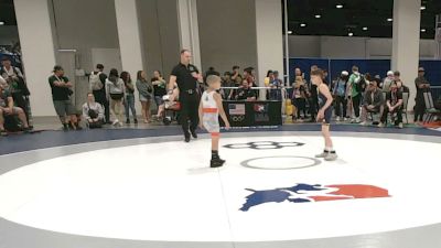 28 kg 7th Place Match - Weston Olvera, Threestyle Wrestling Of Oklahoma vs Jasynn Pritchett, Mid Valley Wrestling Club