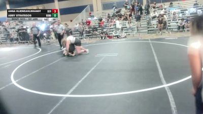 191 lbs Consi Of 8 #2 - Anna Klieneahlbrandt, Devils Gate WC vs Abby Strategos, Nomad Wrestling