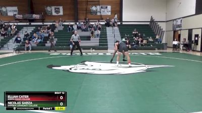 125 lbs Semifinal - Nicolas Garza, Umpqua Community College vs Elijah Cater, North Idaho College