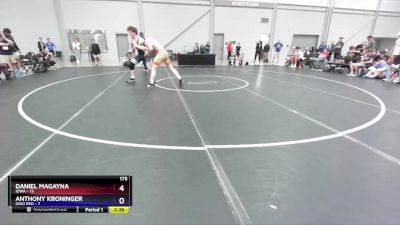 175 lbs Semis & 3rd Wb (16 Team) - Daniel Magayna, Iowa vs Anthony Kroninger, Ohio Red