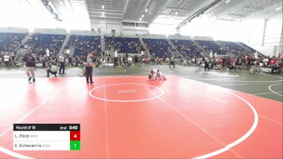 144 lbs Round Of 16 - Logan Peck, Mingus Mountain WC vs Ethan Echeverria, Vegas Sport Wrestling