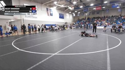 110 lbs Champ. Round 1 - Haley Zinninger, Emmanuel University vs Mylee Goodwin, Lindsey Wilson