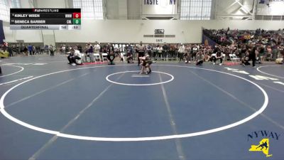 HWT Max 103 lbs Quarterfinal - Seneca Barber, Club Not Listed vs Kinley Wren, Warrior Warehouse Wrestling