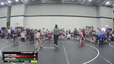 100 lbs Round 4 - James Lewis, Gator Wrestling Club vs Eliott Pipkin, Stratford Knights Youth