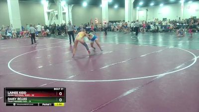 145 lbs Placement (16 Team) - Lainee Kidd, SEAAU National Team vs Daisy Rojas, Team Diamond Fish