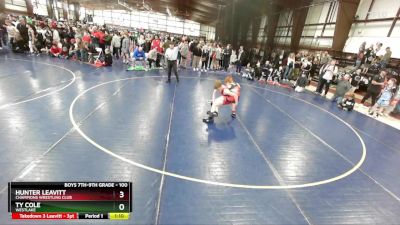 100 lbs Semifinal - Ty Cole, Westlake vs Hunter Leavitt, Champions Wrestling Club