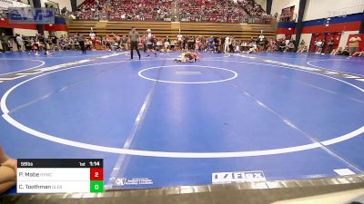 58 lbs Semifinal - Parker Mabe, Hilldale Youth Wrestling Club vs Colton Toothman, Glenpool Warriors