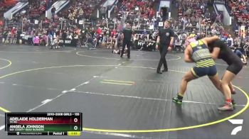 155 lbs Cons. Semi - Angela Johnson, Bay County Road Runners vs Adelaide Holderman, TK WC