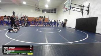 120 lbs Cons. Round 5 - Tyler Boone, Bakersfield vs Adam Ortega, Nipomo