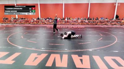 157 lbs Champ. Round 1 - Louden Stradling, Cleary University vs Caden Moore, Defiance College