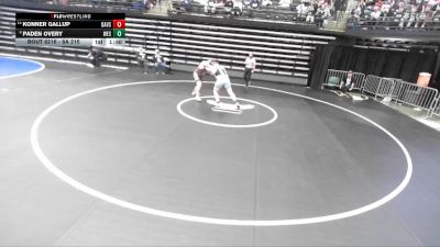 6A 215 lbs Cons. Round 1 - Konner Gallup, Davis vs Paden Overy, Westlake