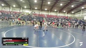 132 lbs Round 4 - Austin Paris, Utah vs Kaden Guymon, Utah