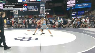 132 lbs Cons. Rd Of 16 - Samuel Moody, Utah vs Coy Mehlert, Iowa