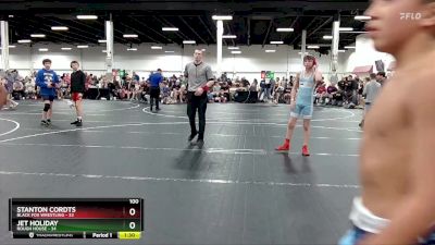 100 lbs Semis (4 Team) - Jet Holiday, Rough House vs Stanton Cordts, Black Fox Wrestling