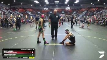 76 lbs Semifinal - Olive DiMassa, Howell Hurricanes vs Eliza Reed, Vicksburg Bulldog WC