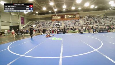 53 kg Cons. Sub-rd Of 16 - Payton Gines, Sanderson vs Keana Bush, Grand View Wrestling Club