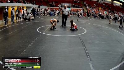 48 lbs Cons. Round 1 - Jameson Meade, Kenston Bombers vs Paxton Parsons, Independent