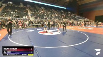 98 lbs Quarterfinal - Rylan Gambler, Riverton USA Wrestling vs Eli Ness, Team Braves Wrestling Club