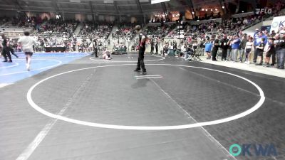 80 lbs Round Of 32 - Gage Vincent, Lions Wrestling Academy vs Logan Sligar, Tulsa Blue T Panthers