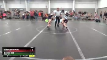 80 lbs Semis (4 Team) - Cooper Sanders, VA Elite vs Dom Dinisio, MJWL