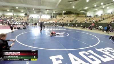 60 lbs Champ. Round 1 - Greyson Elliott, Seahawks Wrestling Club vs Sylus Aguirre, Sumner County Wrestling Club