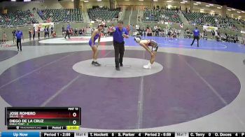 134 lbs Round 1 (4 Team) - Diego De La Cruz, Eagle Point vs Jose Romero, Dallas