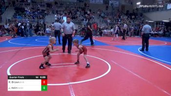 43 lbs Quarterfinal - Ryker Brown, Bixby Wrestling Club vs Jace Keim, Wagoner Heat