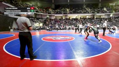 145 lbs Cons. Round 1 - Emma Blackburn, Pickens vs Lillian Heard, Morrow