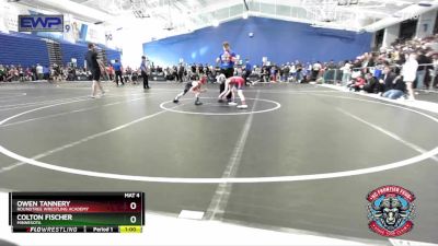 55 lbs Quarterfinal - Colton Fischer, Minnesota vs Owen Tannery, Roundtree Wrestling Academy