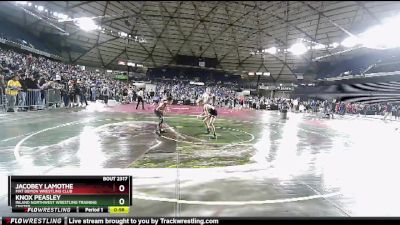 74 lbs Quarterfinal - Knox Peasley, Inland Northwest Wrestling Training Center vs Jacobey Lamothe, Mat Demon Wrestling Club