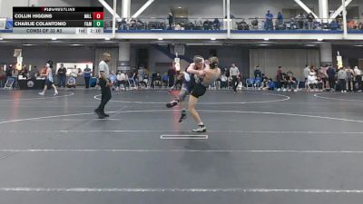 133 lbs Consi Of 32 #2 - Collin Higgins, Millersville vs Charlie Colantonio, F&m