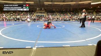75 lbs Round Of 32 - Alaina Kate Gilbert, Elevate Wrestling Club vs Aubriella Hollandsworth, Hobbs Elite