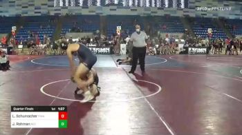 132 lbs Quarterfinal - Luke Schumacher, PINnacle vs Jaxson Rohman, Red Bulls
