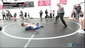 76 lbs 3rd Place - Zamaree Washington, Del City Little League Wrestling vs Kandon Doran, Choctaw Ironman