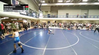 52-55 lbs Round 2 - Cohen Blain, Team Prestige Wrestling vs Vester Webster, Delta Wrestling Club