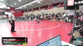 115 lbs Cons. Semi - Miguel Rodriguez, James Logan High School vs Kenshin Lin, Dougherty Valley High School