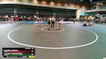 120 lbs Champ. Round 1 - Vincent Maumoynier, Lassen vs Hayden Cornell, Burns