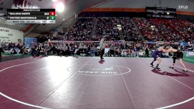 3A 144 lbs 5th Place Match - Malakai Narte, Nampa Christian vs Payton Martindale, North Fremont