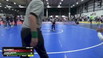 60 lbs Cons. Semi - Jaxsen Brown, HeadHunters vs Eli Barrett, Grizzly Wrestling Club