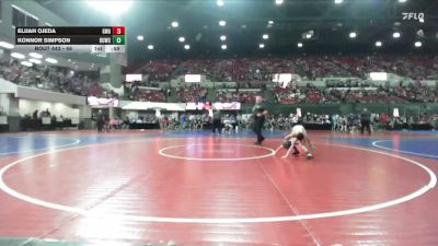 46 lbs Champ. Round 2 - Konnor Simpson, Thermopolis Wrestling Club vs Elijah Ojeda, Gladiator Wrestling Academy